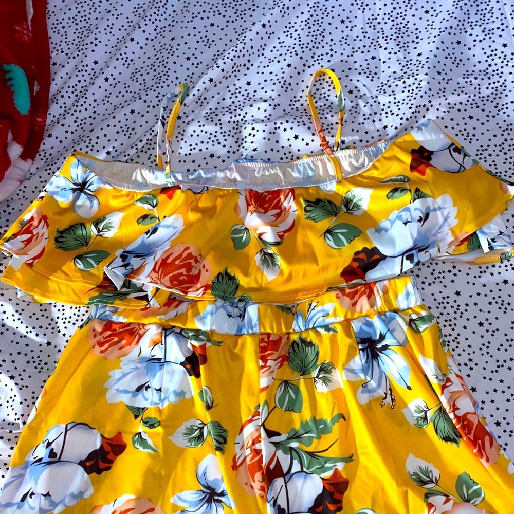 Floral cami top with shorts